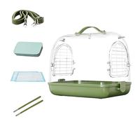 Bird Carrier, Portable Transparent Pet Backpack, Breathable Bird Transport Bag, 10.83x8.66x9.45inches Lightweight Travel Cage, Ventilated Design for Comfort, Ideal for Cockatiels