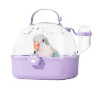 Bird Carrier Travel Cage, Small Pet Carrier Case, Portable Parakeet with Water Bottle, Compact Design for Outdoor Adventures, Easy Transport for Birds, 18.4x16.3x17cm Green Pink Blue Purple