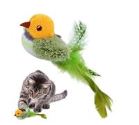 Bird Cat Toy, Flapping Chirping Bird Toy, Realistic Flying Bird Toy, Washable Bird Cat Toy, Removable Bird Cat Toy, Birthday Cat Bird Toy, Cat Flying Bird Simulation, Christmas Bird Toy for Cats