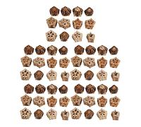 Bird Chewing Blocks | 5 - Pointed Star Shape Beak Grinding Toy | Organic Nuts for Parrots/Lovebirds/Cockatiels | Safe Boredom Relief & Cage Decor