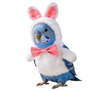 Bird Clothes - 3 Sizes Adjustable Clothes For Birds, Bunny Design Windproof Hoodie Cloak For Winter Cockatiel Budgies Easter Outdoor African Greys Parakeet Conure Mynah