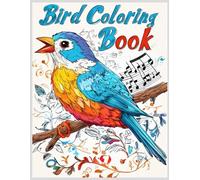 Bird Coloring Book: Fun Activity Book with Cute Birds Stress Relief