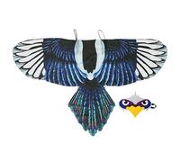 Bird Costume, Owl Wings Costume, Chiffon Dress-Up Outfit, Adjustable Shoulder Straps, Includes Matching Facepiece, Perfect for Halloween, Parties, School Plays Outdoor, Purple Blue Green 118x65cm