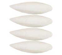 Bird Cuttle Bone - Natural Calcium, Parrots Nutritious Treat, Beak Trimming Tool, Avian Mineral Supplementation, Small Pet Supply, Four Pack White Elliptical Shape Cockatiel Chewing Accessory