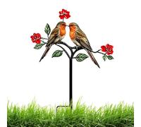 Bird Decor for Outside Iron Yard Art Ornaments Weather-Resistant Decor