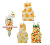 Bird Diaper - Breathable Parrot Nappy Set, Washable Feathered Pet Wear with Soft Comfort Lining, Secure Adjustable Fit System, Ideal for Indoor Care Housewarming Events
