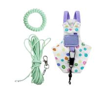 Bird Diaper Harness - Adjustable Parrot Training Suit with Rope