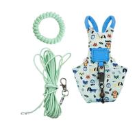 Bird Diaper Harness - Adjustable Parrot Training Suit with Rope
