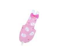 Bird Diaper, Traje de Vuelo for Loros, pañales for pájaros, Ropa, arnés for Palomas, Accesorios y Correa for Loros y Palomas.(Pink Rabbit,XS(Old))