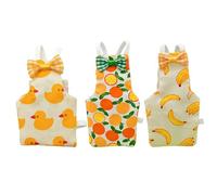 Bird Diapers - Parrot Nappy Bird Clothes | 3 piezas Transpirable Washable Animals Clothing | Correa de fijación cubierta para parakeet Budgerigar Canary Macaw, diseño de pato naranja plátano