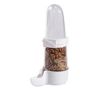 Bird Feeder, Automatic Dispenser, Cage Attachment, Small, Medium Transparent Food Holder, Spill Proof Drinker, Pet Supply for Parrots Budgies, Cockatiel Care, Canary Housing, Hummingbird Habitat