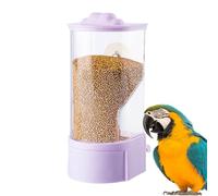 Bird Feeder Automatic Dispenser, Cage Food Dispenser Perch, Husks Separation Mechanism, Adjustable for Bluebirds, Finches, Sparrows, Outdoor Feeding Solution