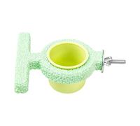 Bird Feeder -Bird Feeder For Cage 10.5x10x4.8cm | Cage Food Bowl, Resin Food Bowl with Perch Durable Dish Feder For Conure, Cockatoo, Canary, Parakeet, Cockatiel, Lovebird Easy Clean Accessor