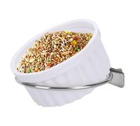 Bird Feeder Cage, Water Food Dispenser, Parrot Cage Feeder with Anti Spill and Easy Clean Design for Daily Feeding of Parakeets, Conures, Cockatiels, Finches, 1 Piece