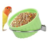 Bird Feeder Cage, Water Food Dispenser, Parrot Cage Feeder with Anti Spill and Easy Clean Design for Daily Feeding of Parakeets, Conures, Cockatiels, Finches, 1 Piece