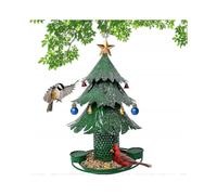 Bird feeder Christmas tree outdoor bird feeder, outdoor hanging metal bird feeder, cardinal bird feeder is a gift for bird lovers.