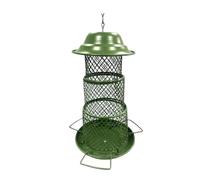 bird feeder, Comedero retráctil for pájaros for exteriores, redondo/cuadrado, a prueba de ardillas, diseño de malla metálica, jaula de alimentación colgante, suministros for pájaros y mascotas(Square)