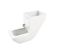 Bird Feeder Durable Lightweight Seed Catcher Tray Birds Cage Hanging Food Dish Cup for Parrot Pigeon Feeding Holder (Color : Green) (White)