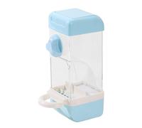 Bird Feeder for Cage - 500 ml Automatic Dispenser, Anti-Spill Clear Seed Station, No- Husk Separator, Secure Bolt-on Food Container, Large Capacity Storage Bin | for Parakeets