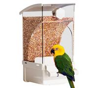 Bird Feeder for Cage, Bird Food Dispenser, Cage Accessories, Easy-to-Install Design, Feeding, for Cockatiel, Parrot, Cockatoo, Canary, Parakeet, Conure, 7.09x3.35x4.33 Inches