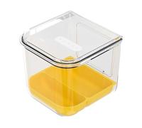 Bird Feeder For Cage - PC PP 18x16.6x16.5cm | Transparent Bird Feeder Container | Cage Food Container for Conure Parrot Cockatoo Canary Finch Cockatiel Lovebird Sparrow