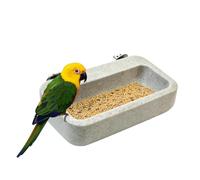 Bird Feeder for Cage, Pumice Stone Claw Grinding Dispenser, 6,7 x 3,9 | Bird Feeder for Jaula de 6,7 x 3,9 pulgadas Pumice Stone Claw Grinding Dispenser for Small Parakeet, Cockatiel, Lovebirds