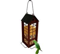 Bird Feeder - Metal Wild Bird Feeders, Weatherproof Squirrel-Proof Garden Decor, Hummingbird Feeder Hangable Food Holder,for Hummingbird Finch Sparrow Yard Patio Porch Park Tree Balcony Pathway
