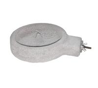 Bird Feeder Parakeet Food Bowl Pumice Stone Cage Feeding Dish Outdoor Pets | Highlight: 5.91 X 1.57 Inches Pumice Bird Bowl Supports Feeding For Parakeets Parrots Cockatiels In Cages Gardens Balconies O