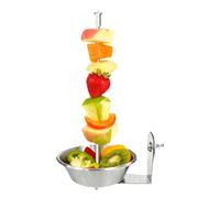 Bird Feeder - Stainless Steel, No Clutter Fruit Dispenser | Parrot Feeder For Cockatiel Finch Pet Crate Pole Outside Backyard Indoor Vegetable