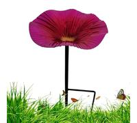 Bird Feeder Stand, Water Feeder Station, Metal Pole Design, 9,84 x 5,51 pulgadas Flower-Shaped Bowl, Waterproof Garden Decor, Aesthetic Feeding Solution for Backyard, Balcony Spaces