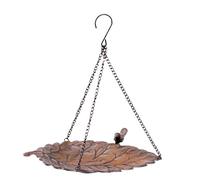 Bird Feeder Tray, Garden Bird Bath, Soporte para cadena de suspensión, 11,81 x 11,42 x 1.18 In Hummingbird Feeding Supplies, Water Bowl for Outdoor Yard, Tree Garden, Patio Backyard Use