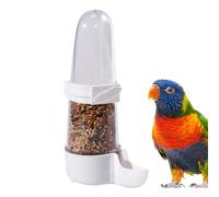 Bird Feeder, Water Dispenser Drinker, No Clutter Design Compact Size Spill Resistant Structure, Cage Pet Supply for Parrot, Finch, Lovebirds, Budgies, Canary and Hummingbird House