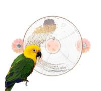 Bird Feeder Wheel, Swivel Cage Toy, Rotating Bird Feeding Tool, Parrot Exercise Toy with Easy to Install and Secure for Conures, Budgies, Cockatiels, or Parakeet, 1 Piece