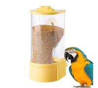 Bird Feeders, Feeding Perch Cage, Husks Separation Conveyor, Sturdy Design, Easy Refilling, (7.48x3.15 Inches), Great For Avian Care, Parakeets, Canaries, and Finches