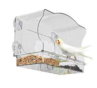 Bird Feeders for Outdoors, Clear Finch Feeders, Acrylic Suction Cup Tray, Strong Window Mount, for Birdwatching Enthusiasts, Nature Lovers, 24.5x16.5x11cm/9.65x6.5x4.33 in, 1 Pack