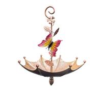 Bird Feeders For Outdoors - Hangable Hummingbird Food Tray Umbrella-Shaped | Anti-Spill Decorative Feeding Plaťform For Garden Patio | Atracts Butterflies Bees Wild Birds Colorful Design