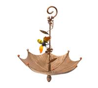 Bird Feeders For Outdoors - Hangable Hummingbird Food Tray Umbrella-Shaped | Anti-Spill Decorative Feeding Plaťform For Garden Patio | Atracts Butterflies Bees Wild Birds Colorful Design