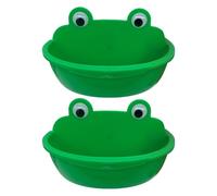 Bird Feeding Bowls, Parrot Food Dish, Splash Proof Feeder, Multifunctional Lovebird Bathing Bowl 2 Pieces for Gray Parrot Cockatiel Parakeet Feeding Water Container Cage Use