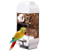 Bird Food Container, Spill-Proof Bird Feeder, Large Capacity Feeder, Parakeet Cage Accessories, Bird Feeder Smart, Anti-Spill Feeder, Clear Cage Feeder, Smart House Bird Feeder