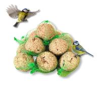Bird Food, Fat Food for Wild Birds, Fat Balls 30 x 90 g with Net in Bucket