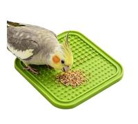 Bird Foraging Feeder Mat - Interactive Puzzle Feeding Toy, Enrichment Activity Pad for Parakeets Conures Budgies Parrots Use, Mental stimulation Training Toy for Cage, Pet Enrichment 7.68x7.68x0.39 in
