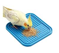 Bird Foraging Mat, Interactive Puzzle Feeder, 7.68x7.68x0.39 Inches Portable Toy with Enrichment Feature, Cage Accessory, Slow Feeding Mat with Creative Design, Indoor Play for Parakeet Conure