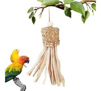 Bird Foraging Toy Natural Palm Leaves, Beak Design, Corn Husk Bottom | Palm Leaf Bird Accessories for Medium Parrots, Cockatiels, Lovebirds, Budgies