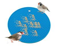 Bird Foraging Toys - 6,69 x 6,69 x 0,79 pulgadas Bird Slow Feeder Mats, Pet Parrot Feeding Mat, Supplies for African Grey Parrots, Conures and Budgies Interactive Parrots Living Accessories