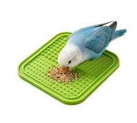 Bird Foraging Toys, Parrot Enrichment Puzzle Feeder, Interactive Bird Feeding Mat, Slow Feeding Training Toy, Mental Stimulation Cage Activity Toy, 7.68 × 7.68 × 0.39 in, for Indoor Outdoor Play