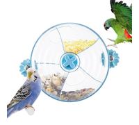 Bird Foraging Wheel - Parakeet Toys | Bird Shredding Toys, Foraging Mats, Treat Dispensing Bite Proof Feeder Rotate Training Toy for Canary Robins Cockatiel Parakeet Cockatoo Small Medium Large B