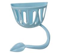 Bird Fruit Feeder, Multipurpose Parrot Food Holder, Cage Bowl Rack for Vegetables & Fruits, Sturdy Wear-Resistant Stainless Steel, Made from PVC Material, 3.15x1.77x2.36in
