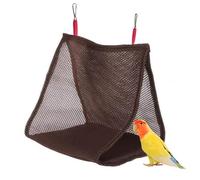 Bird Hammock Bed, Soft Breathable Nest, Cozy Cockatiel Sleeping Shelter, 11.81x9.84x7.87 Inches, Ladder Design, Accessory, for Indoor Outdoor Garden Patio Balcony Yard Use