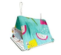 Bird Hammock - Breathable Triangular Parrot Swing Bed Soft Plush Hanging Nest Mat | Cockatiel Bed | Warm Cage Shelter With Secure Hooks | Cockatiel Conure Pigeon Lovebird Canary Finch Cockatoo