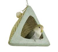 Bird Hammock Cage, Breathable Parakeet Bed House, 18.5x18.5cm/7.28x7.28 Inches Cooling Hangable Lovebird Nest, Soft Washable Fabric, Cozy Sleeping Spot For Cockatiel, Macaw, Indoor